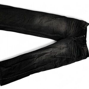 Black denim straight leg jeans with a relaxed fit  Length:108cm Waist47cm